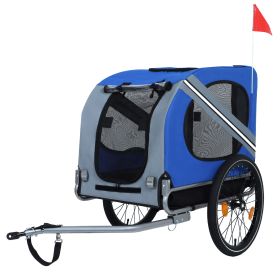 Large Folding Bike Trailer for Dogs â€“ 66LB Capacity All-Terrain Pet Carrier, Durable Steel Frame for Cycling, Jogging, Camping & Outdoor Adventures