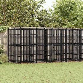 Outdoor Dog Kennel Steel 158.8 ftÂ²