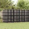 Outdoor Dog Kennel Steel 138.9 ftÂ²