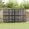Outdoor Dog Kennel Steel 59.5 ftÂ²