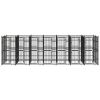 Outdoor Dog Kennel Steel 138.9 ftÂ²