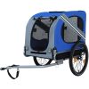 Large Folding Bike Trailer for Dogs â€“ 66LB Capacity All-Terrain Pet Carrier, Durable Steel Frame for Cycling, Jogging, Camping & Outdoor Adventures
