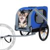 Large Folding Bike Trailer for Dogs â€“ 66LB Capacity All-Terrain Pet Carrier, Durable Steel Frame for Cycling, Jogging, Camping & Outdoor Adventures