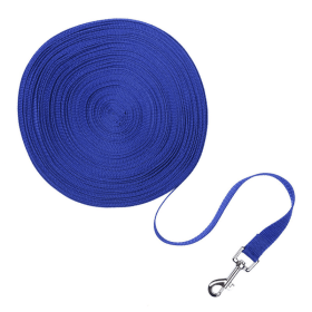 Dog Leash Long Obedience Recall Foot Feet Training Lead 6/15/23/33/50/100 FT (Color: Blue, Length: 6 FT)
