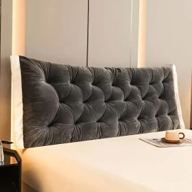Headboard Pillow  Length 1.5m, 3 colors (Color: dark gray)